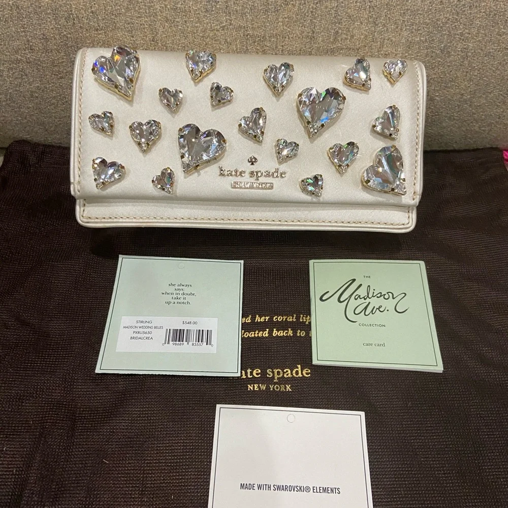 Kate Spade Madison Wedding Belles Clutch $548